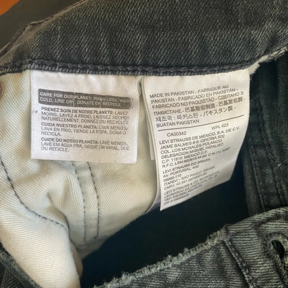 Vintage Levi’s 511 Black distressed jean shorts - Picture 8 of 14